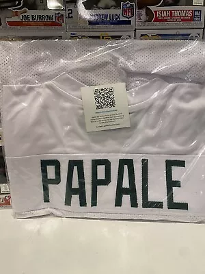 VINCE PAPALE  INVINCIBLE  SIGNED AUTOGRAPHED EAGLES GREEN CUSTOM JERSEY Beck COA • $100