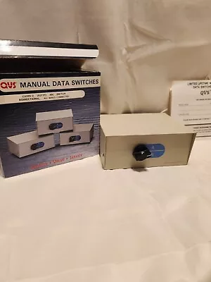 QVS Manual Data Switch Data Transfer Switch • $8