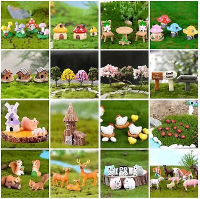 Miniature Ornament Figurines Fairy Garden Accessories Dollhouse Basin Home Decor • £2.39