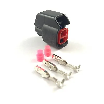 4x Bosch EV6 EV14 USCAR Fuel Injector Connector Plug Kit Wire Clip ID1000 ID1200 • $22.88