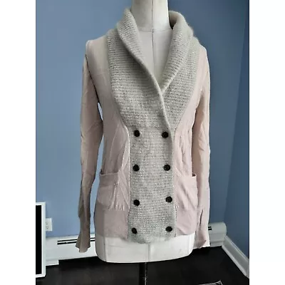 J CREW Womens Caridgan Sweater Size S Merino Wool Double Breasted Shawl Collar • $22