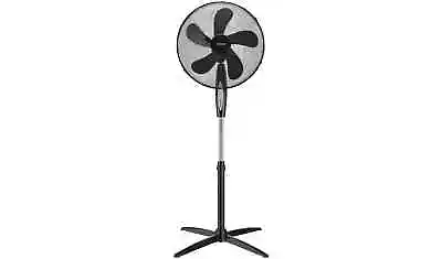 Challenge 16  3 Speed Oscillating Pedestal Fan With Remote - Black 3087233 • £27.99