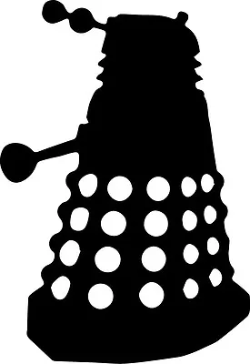 Window Wall Vehicle Display Dr Who Dalek Silhouette Decal Vinyl Sticker Decal • £0.99