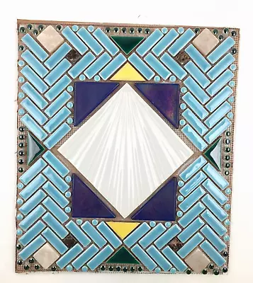 Handmade Tile Mosaic Panel Backsplash 1/4 To 3/8 Thick 13.5 X 15.5  Mounted On • $159