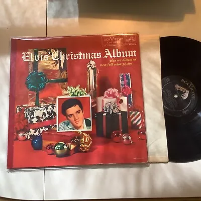 Elvis Presley's Christmas Album 1957 Original Mono Lot 1035 RCA Victor Record VG • $475