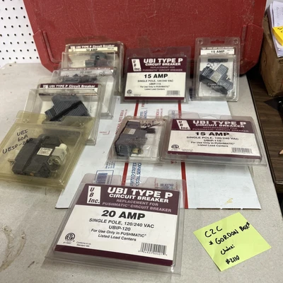 $29.99 • Buy Choice 15 20 30 40 50 60 AMP Circuit Breaker Type UBI-P Single Two Pole ED4U 211