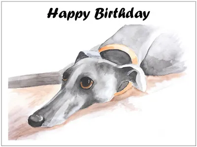 £4.99 • Buy Birthday Card Greyhound Whippet Lurcher Italian Cards Gift - CUSTOM TEXT - Gifts