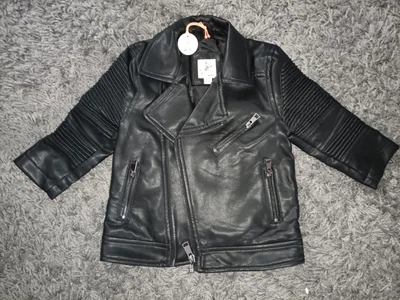 £10 • Buy River Island Mini Baby Faux Leather Jacket 9-12mths