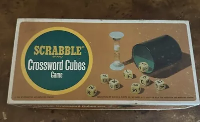 Vintage SCRABBLE Crossword Cubes Game - Selchow & Righter Co.1964 • $14.99