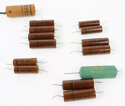 Vintage Fast Polystyrene Capacitors .022 400 VDC + Micamold Tropicap .015 .018 + • $29