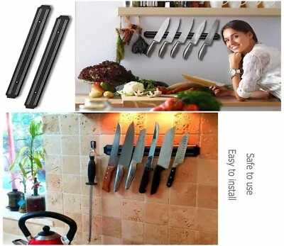 Wall Mount Magnetic Knife Scissor Storage Holder Rack Strip Kitchen Tool • $6.60