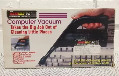 Vintage Metro DATAVAC PC Personal Cleaner Computer Vacuum Model MS-4C • $19.95