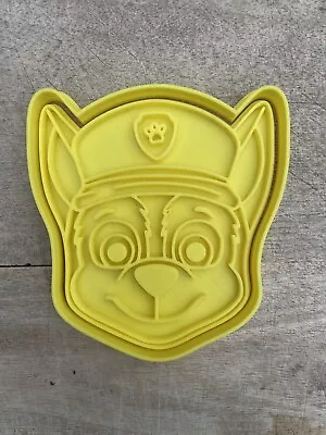 Chase Styled Paw Patrol Cookie Cutter & Embosser Biscuit Icing Fondant Clay 10cm • £5.99