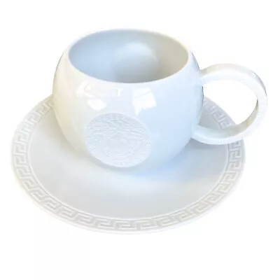 Versace By Rosenthal Medusa White Saucer Cup Set Of 4 14640 • $300