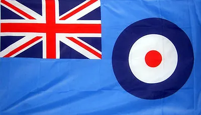 RAF FLAG 5' X 3'  British Royal Air Force Blue Ensign Target Flags • £6.50