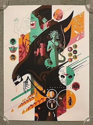 80s Monster Aliens Ghostbusters Gremlins Movie Art Print Poster Mondo Tom Whalen • $219.99