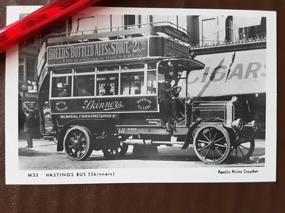 £1.99 • Buy Postcard Sussex Hastings Bus (Skinners) Real Photo Pamlin Prints Croydon