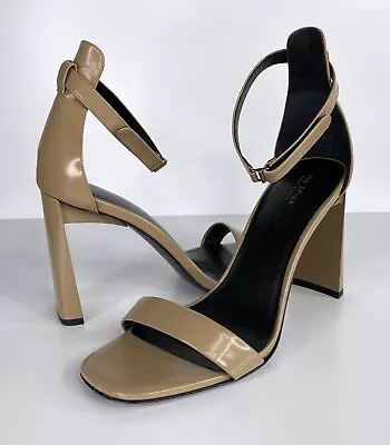 Via Spiga Faxon Ankle Strap Nude Sandal N4663 Size 8M Block Heel • $35