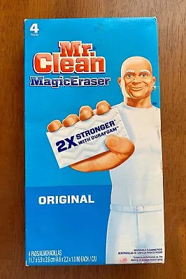 Mr. Clean Magic Eraser Original Cleaning 4 Pads Made In Germany White • $2.49