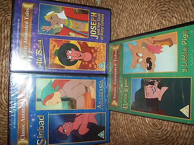 £1.99 • Buy CHILDRENS ANIMATED CLASSIC STORIES DVDS X 3 - READERS DIGEST EDITIONS