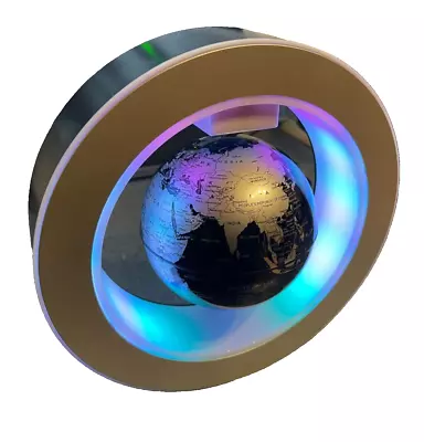 New 4  Levitation Floating Magnetic Globe Electric Rotating World Map With LED • £18.99