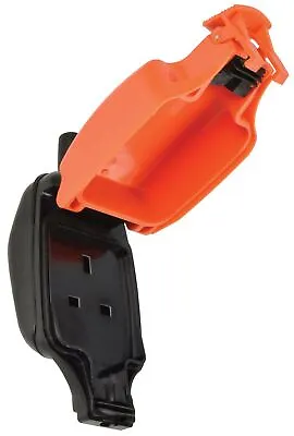 Weatherproof Mains Outdoor Garden Extension Lead IP54 Orange 1 Socket 13A Plug • £11.92