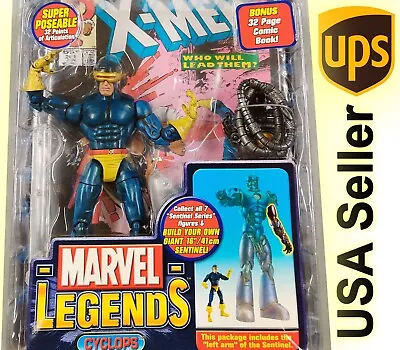Sealed Marvel Legends CYCLOPS X-Men Sentinel BAF Series 2005 Toy Biz +Comic • $39.50