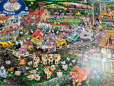 Gibsons Mike Jupp 1000 Piece Jigsaw Puzzle-I Love Spring 68 X 49 Cm • £4.99