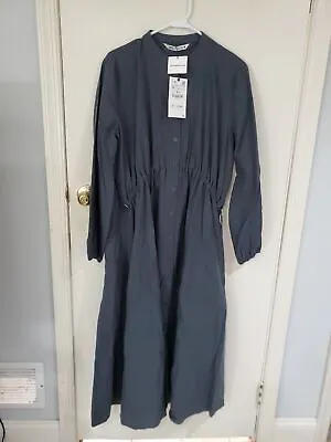 $50 • Buy Zara Adjustable Waist Dress - Medium - Gray