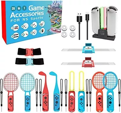 20 In 1 Family Bundle Accessories Kit For Nintendo Switch Sports Games: Golf Clu • $78.69