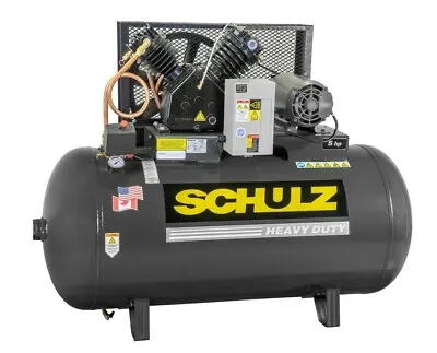 $2553.32 • Buy Schulz Air Compressor - 5hp- Single Phase - 80 Gallons Tank - 20cfm - 175 Psi