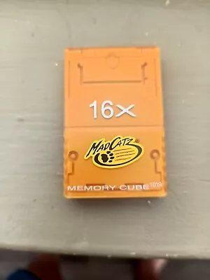 GameCube Memory Card MadCatz Orange Mad Catz 16X 1019 64MB • $33