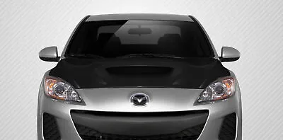$1065 • Buy FOR 10-13 Mazda 3 Carbon Fiber M-Speed Hood 108683 TEMP 6