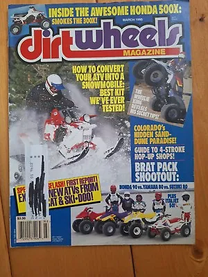 Vintage March 1995 Dirt Wheels ATV Magazine Honda Yamaha Suzuki Kawasaki Polaris • $21.40