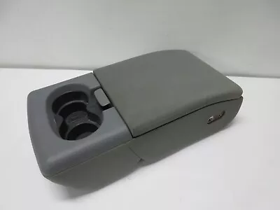 GRAY 04-08 Ford F-150 Jump Seat Center Console Armrest W/ 2 Cup Holder Cloth  • $159.99