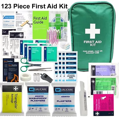 £10.99 • Buy 123 Pce Home & Travel First Aid Kit - Medical Emergency - Car Holiday Bag Case