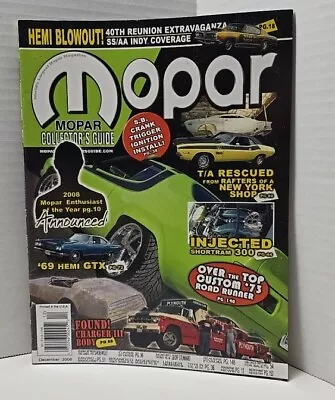 Mopar Collectors Guide December 2008 Magazine MCG Challenger T/A In Rafters • $6.99