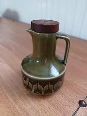 Hornsea England Heirloom Vinegar Jug/Bottle In Green. 1976 • £4.50