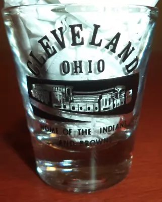 Cleveland Municipal Stadium Home Of The Indians And Browns Shot Glass • $35.99