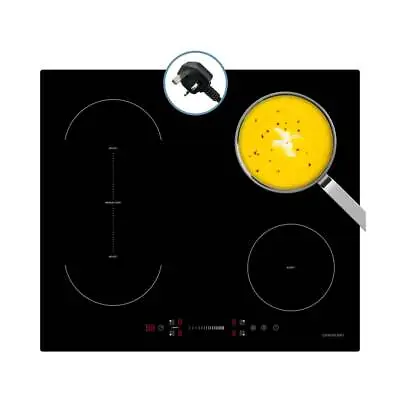 Cookology CIBP600 59cm Induction Hob - Bridging Function - Electric Plug - Black • £179.99