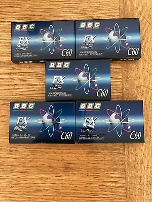 £7.95 • Buy BBC FX C60 Super Ferric 60 Minute Quality Audio Cassette Tape New & Sealed 5 PK