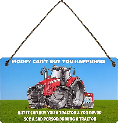 Farmer Massey Ferguson Sign Funny Tractor Plaque Farm Money Cant  Shed Gifts • £4.88