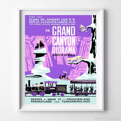 Disney Poster Grand Canyon Diorama Disneyland Art Print Decor UNFRAMED • $12.95