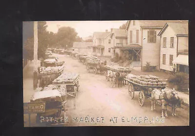 Real Photo Elmer New Jersey Nj Downtown Potato Market Postcard Copy • $11.99