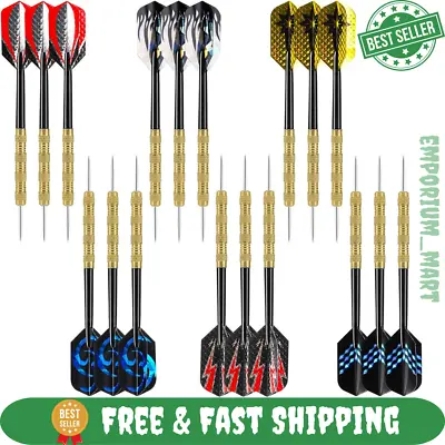 Steel Tip Darts 18 Pack Premium Professional Dartboard Darts Metal Tip Set USA • $12.09