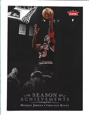 Michael Jordan 2007-08 Fleer Box Set #SH9 Season Achievements • $2.95