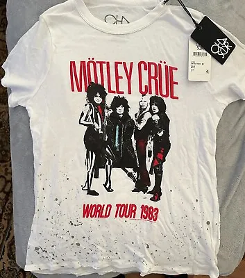 Motley Crue Shirt World Tour 1983 Graphic- Short Sleeve T-Shirt-New With Tags • $8