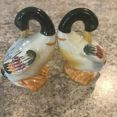 Vintage Japan Mallard Duck Salt And Pepper Shakers Rustic  Cabin Decor Outdoors • $6