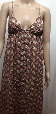 J. Crew Collection Floral Print Spaghetti Strap Re - Imagined Midi Dress Size S • $35