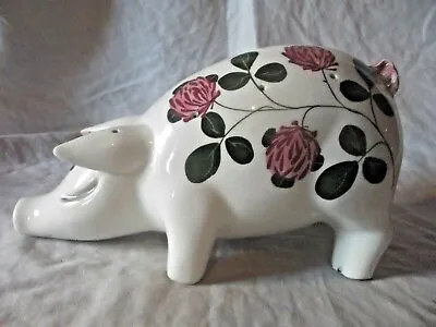 £395 • Buy Vintage Rare Large Wemyss Bovey Plichta Standing Pig With Flowering Clover